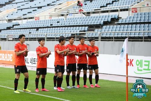 K리그2 제주, 이랜드와 1-1 무승부…정정용 감독 