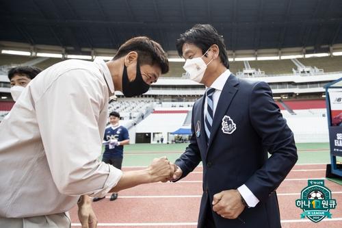 이랜드, 경남과 2-2 무승부…정정용·설기현 